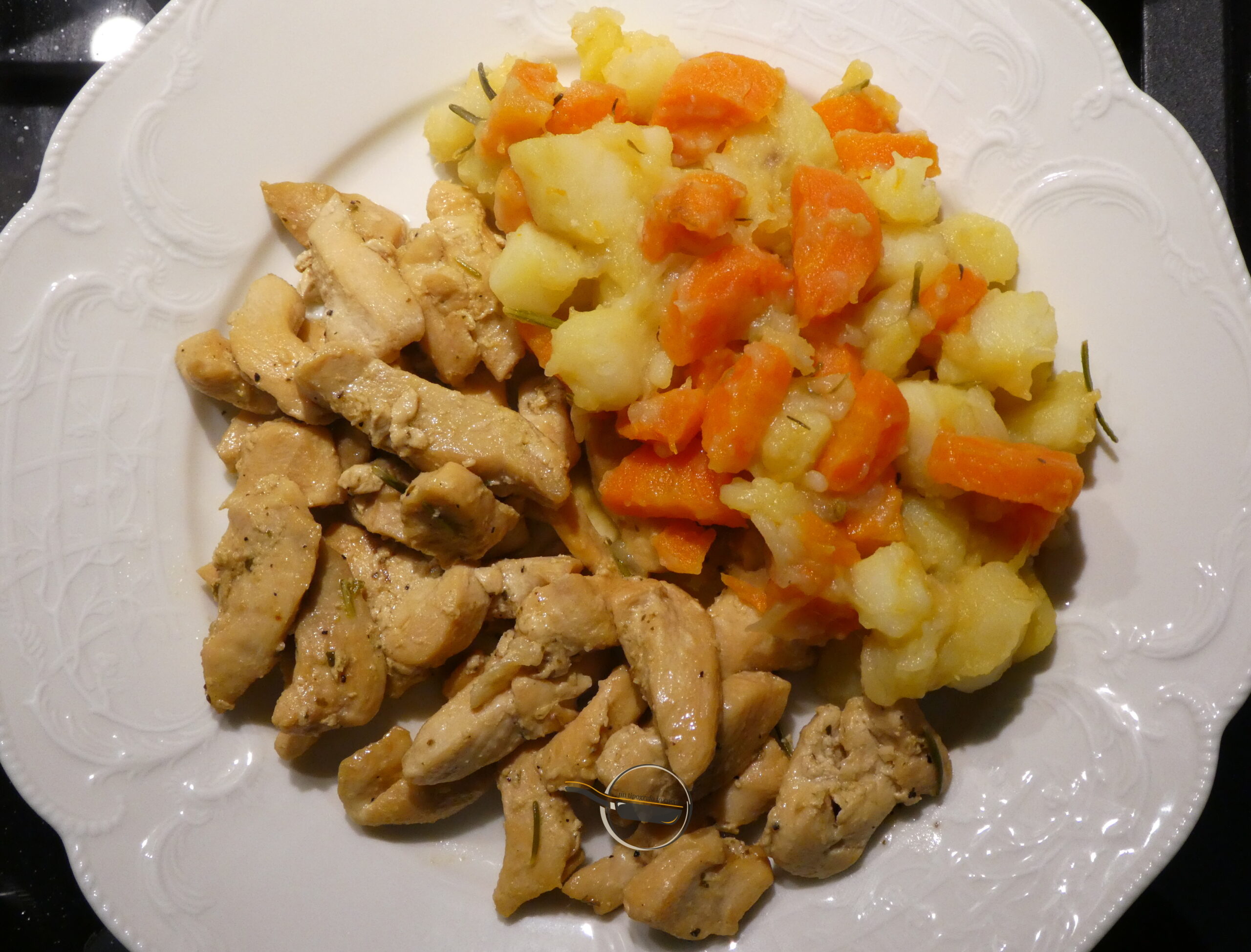 Straccetti di pollo alla birra con verdure