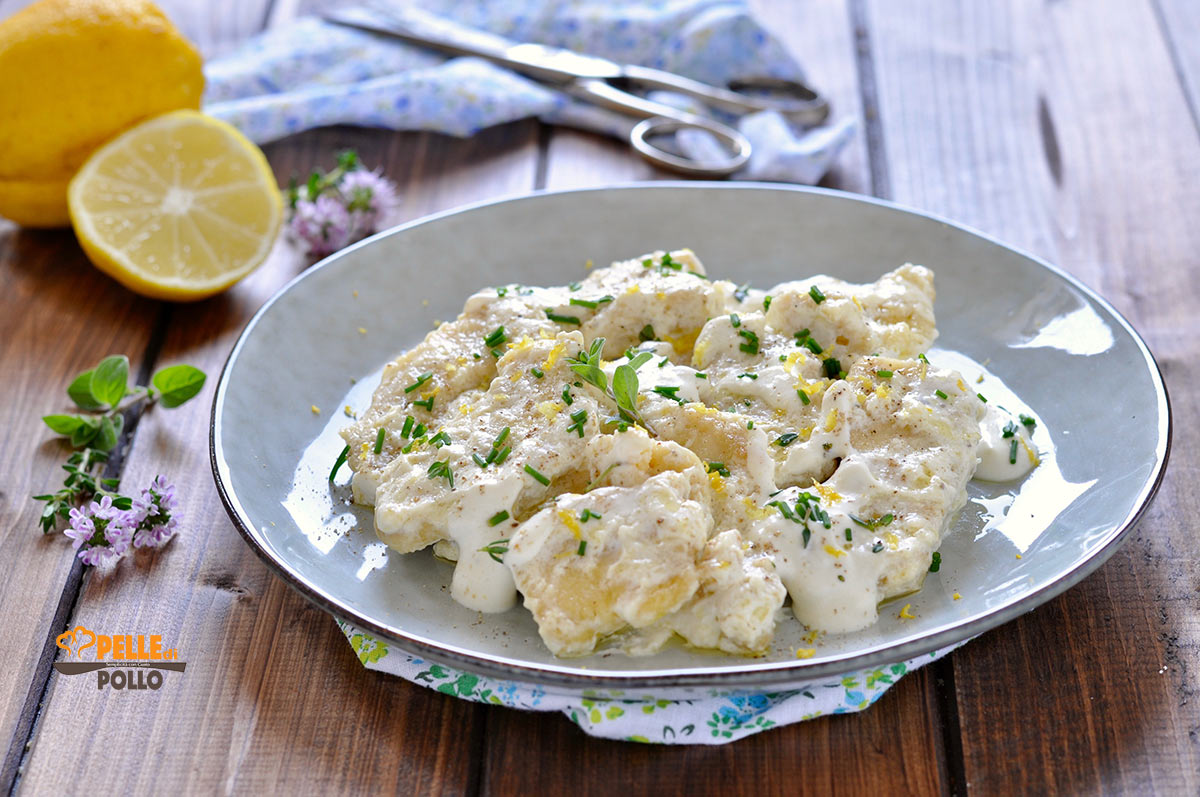 Straccetti di pollo alla panna e limone