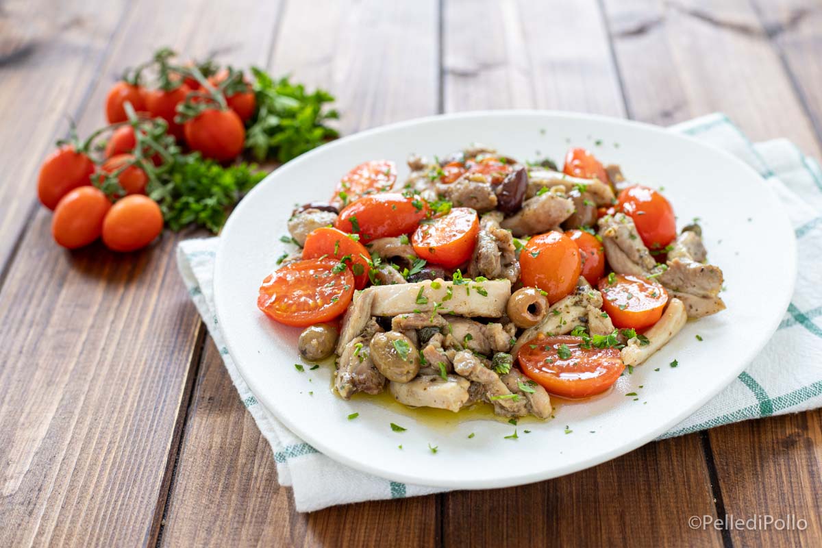 Straccetti di pollo alla siciliana
