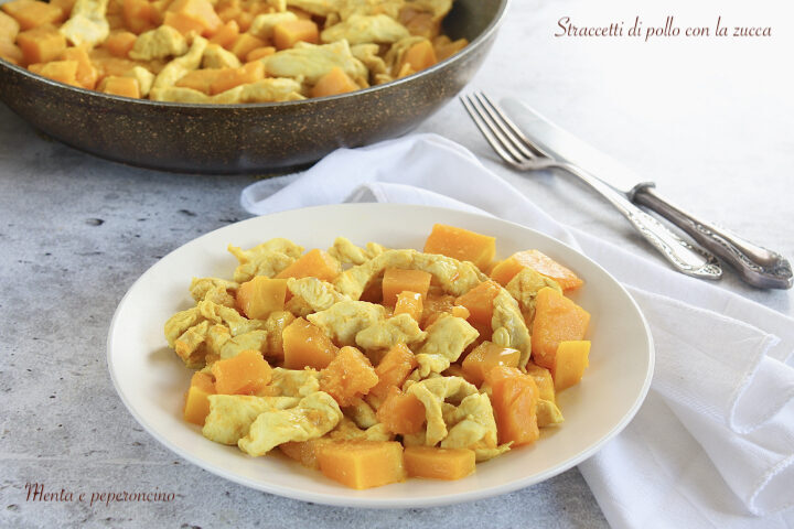 Straccetti di pollo con la zucca