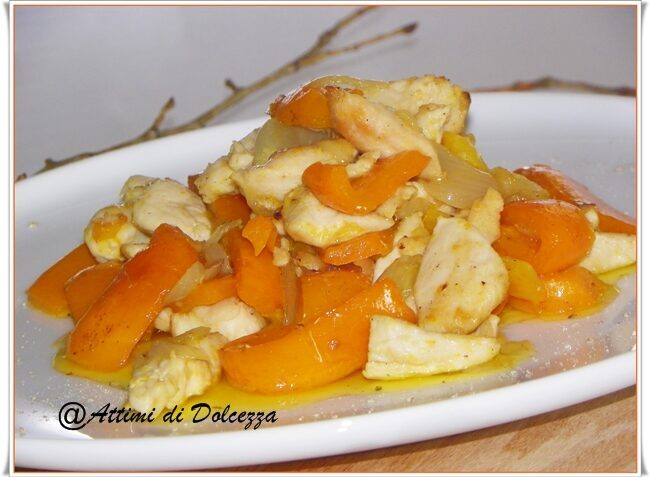 Straccetti di pollo con peperoni