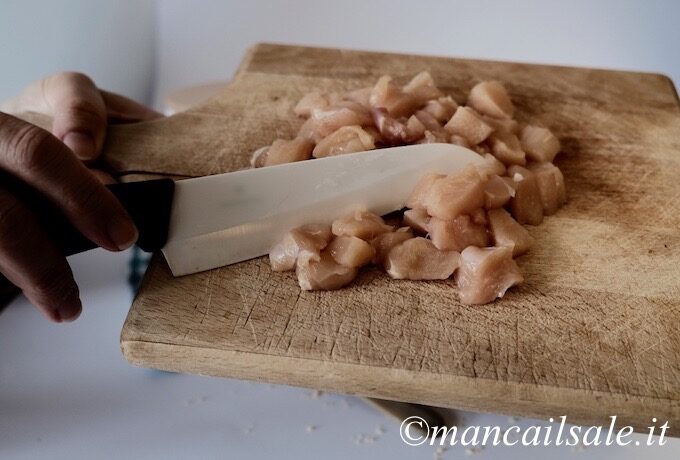 Straccetti di pollo e zucchine