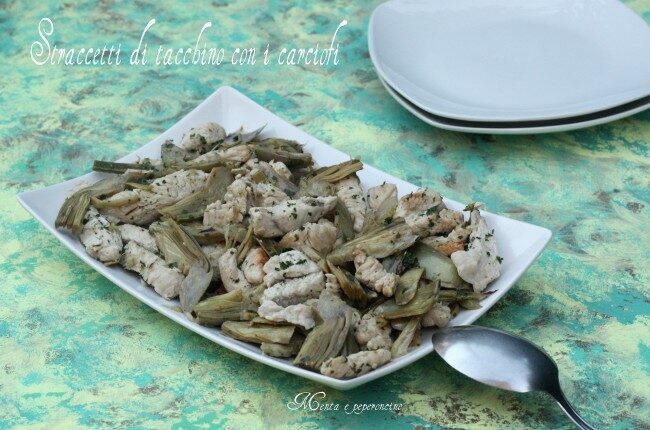 Straccetti di tacchino con i carciofi