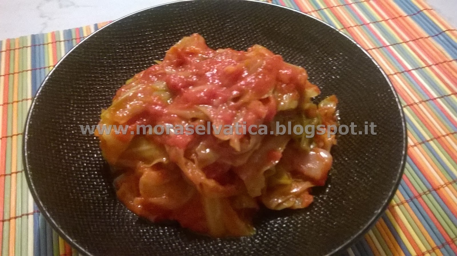 STRACCI DI CAVOLO CAPPUCCIO ALLA PIZZAIOLA