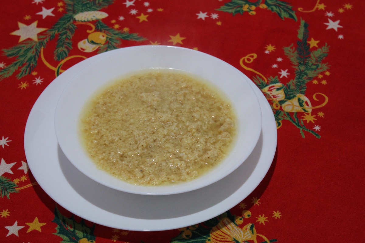 Stracciatella in brodo, ricetta romana.