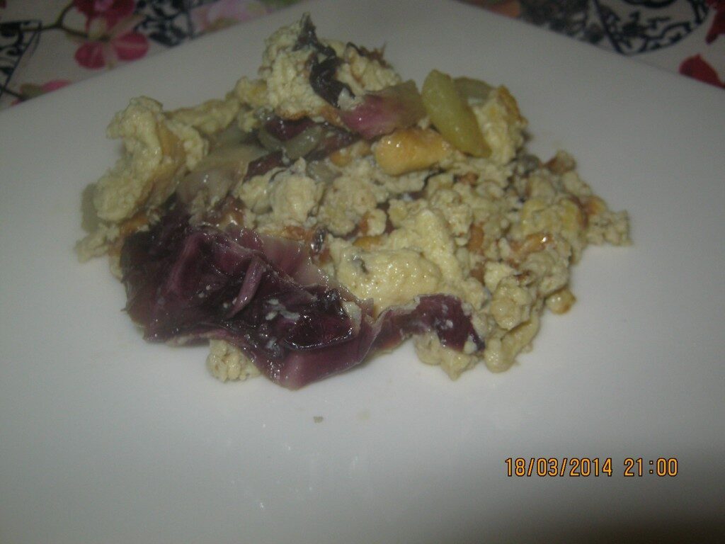 Strapazzata di radicchio e patate