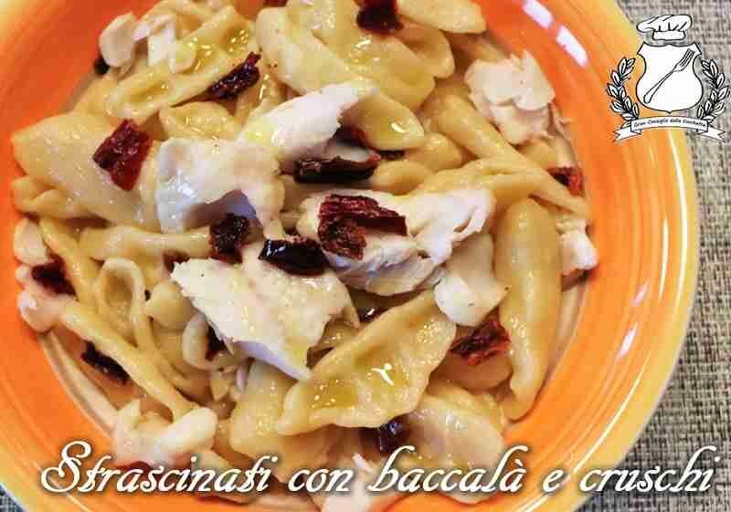 Strascinati con baccalà e peperoni cruschi
