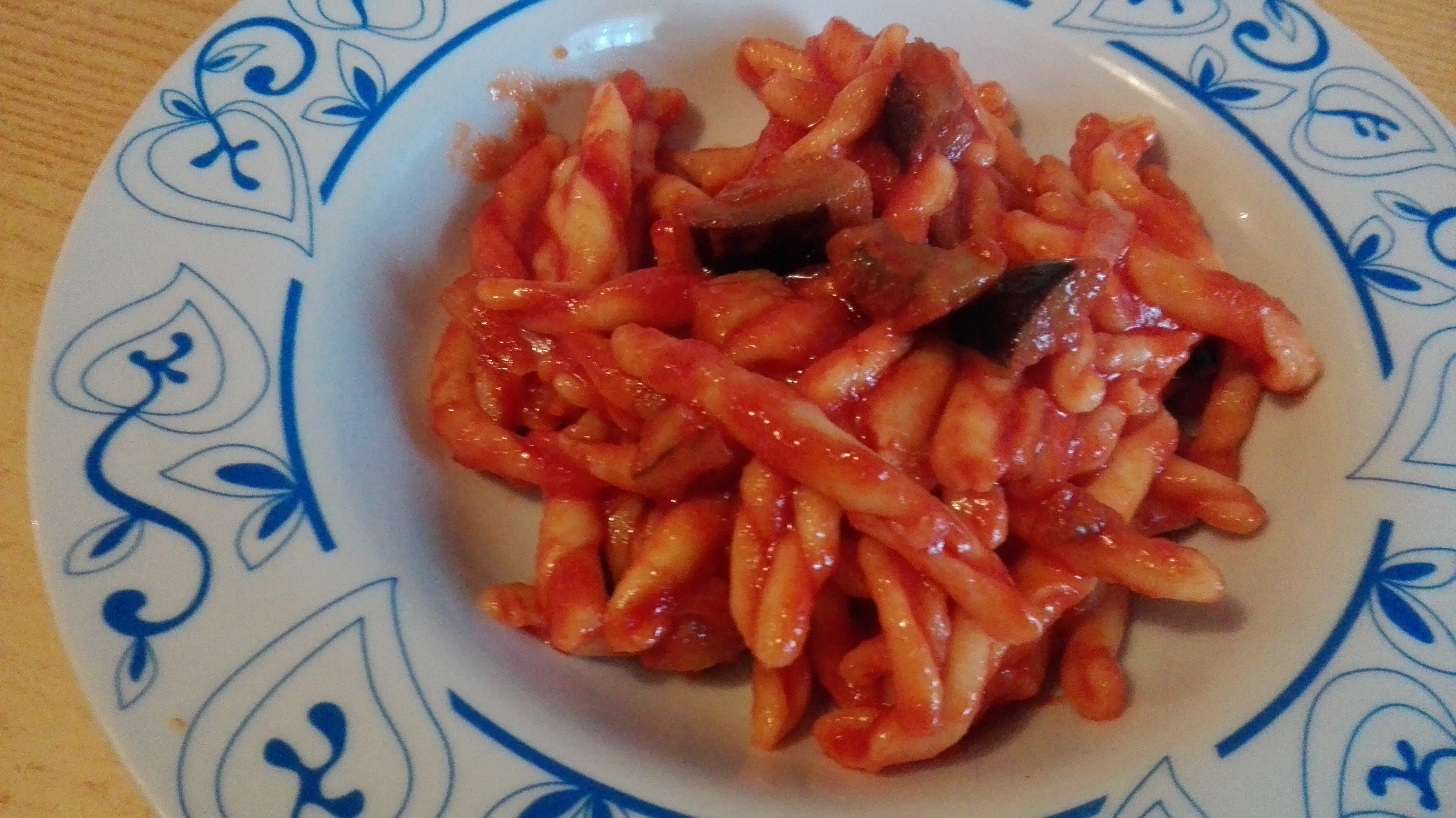 Strozzapreti alle melanzane
