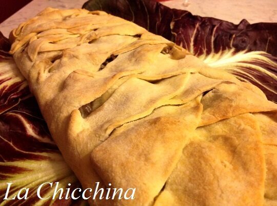 Strudel con radicchio ed asiago