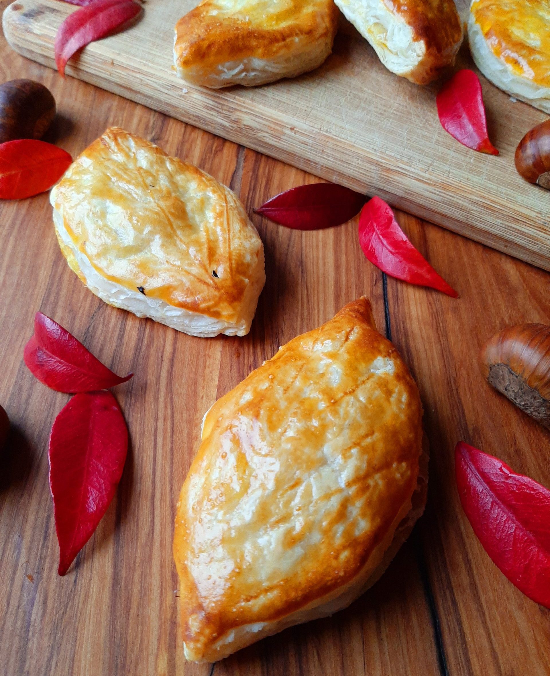 Strudel con zucca e castagne