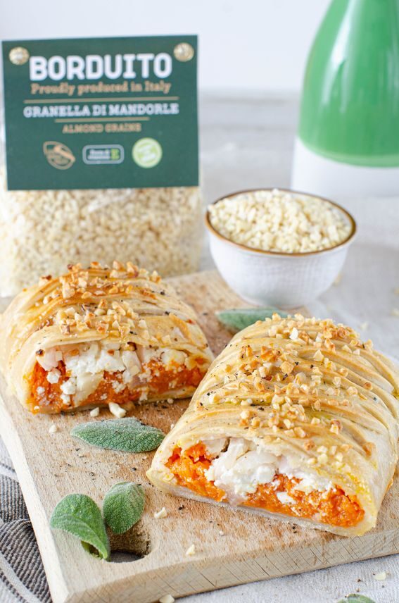 Strudel con zucca feta e cipolla rossa – brisè senza burro
