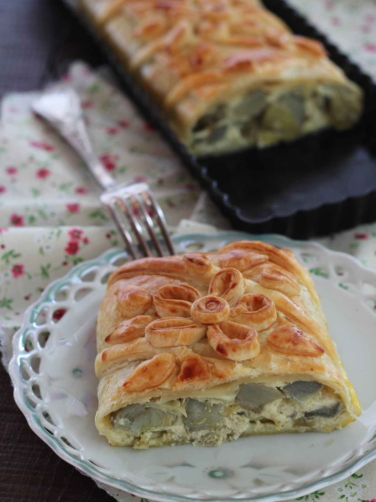 Strudel di carciofi e robiola
