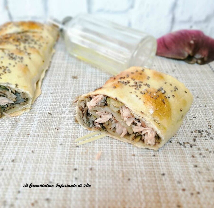 Strudel di carciofi e tonno