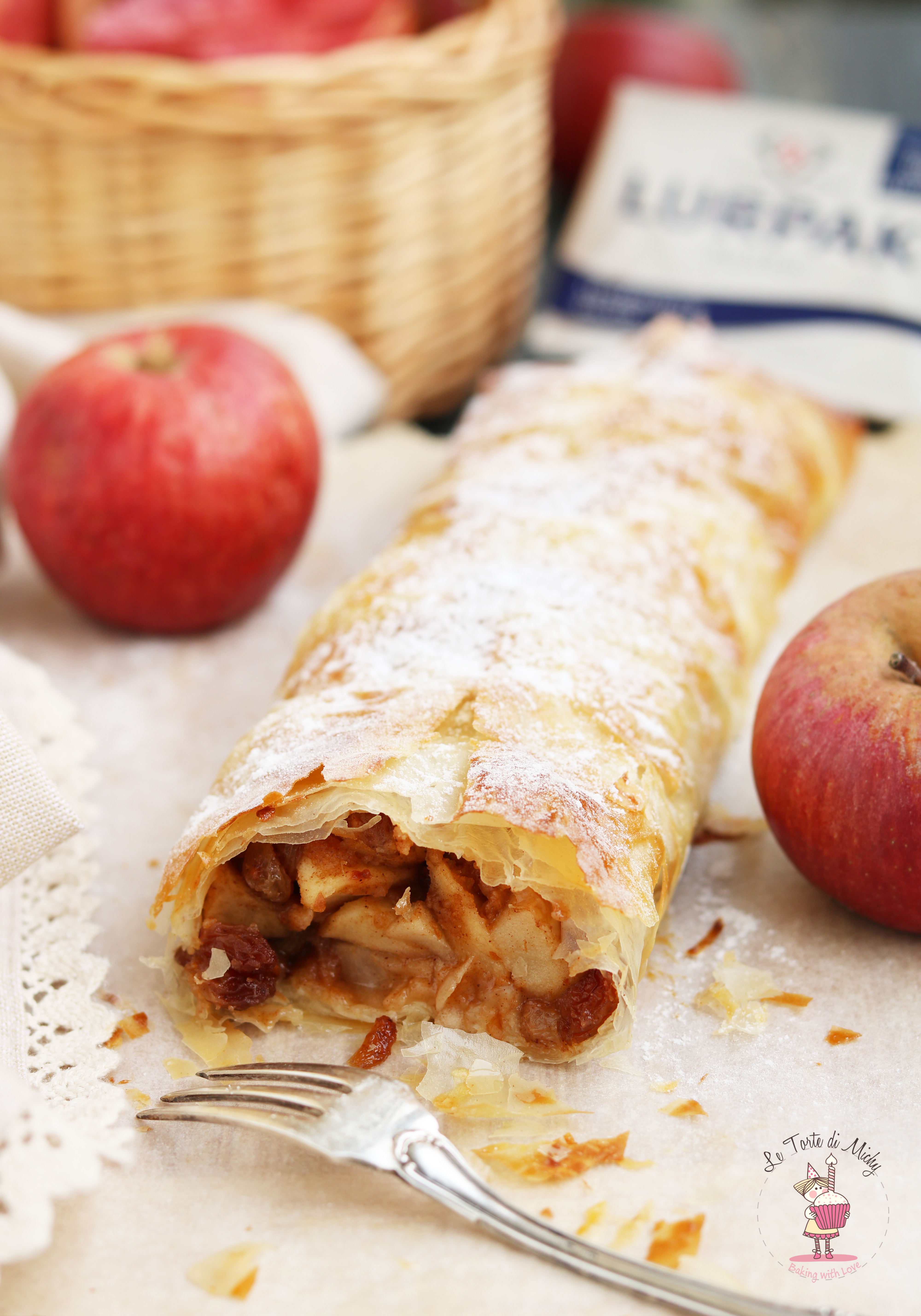 Strudel di mele annurche con pasta fillo