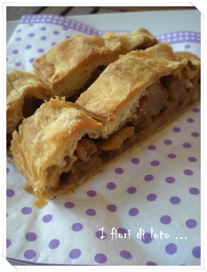 Strudel di mele con marmellata di rosa canina