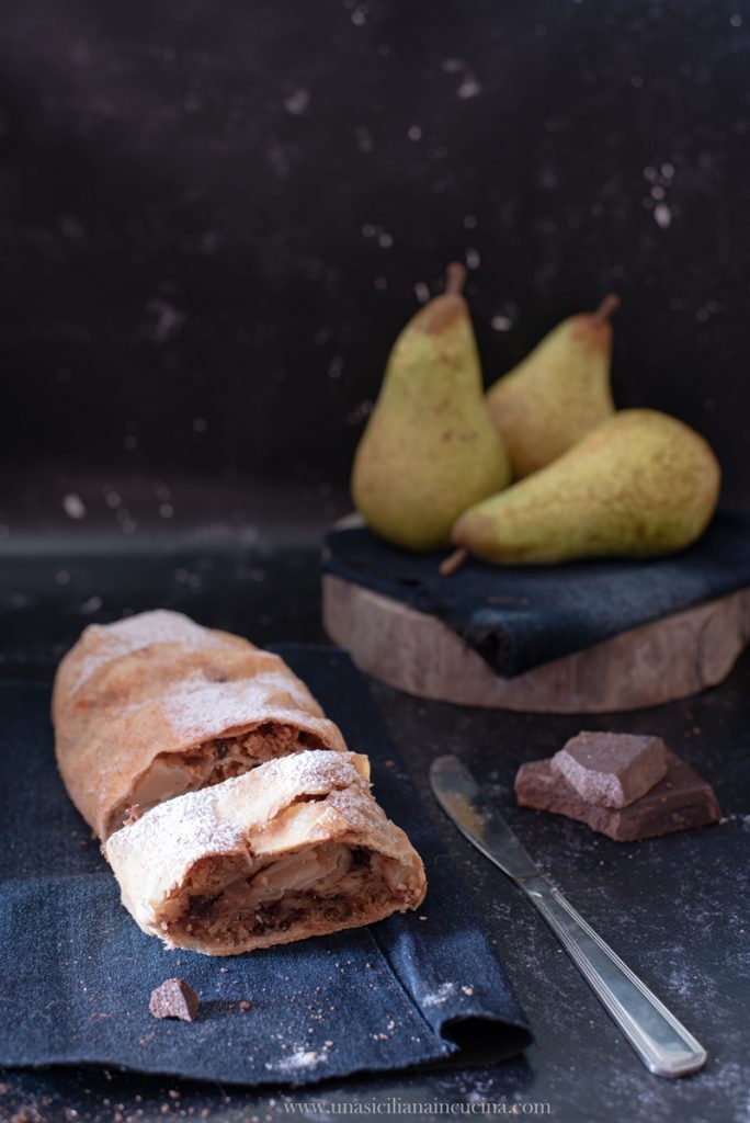 Strudel di pere e cioccolato