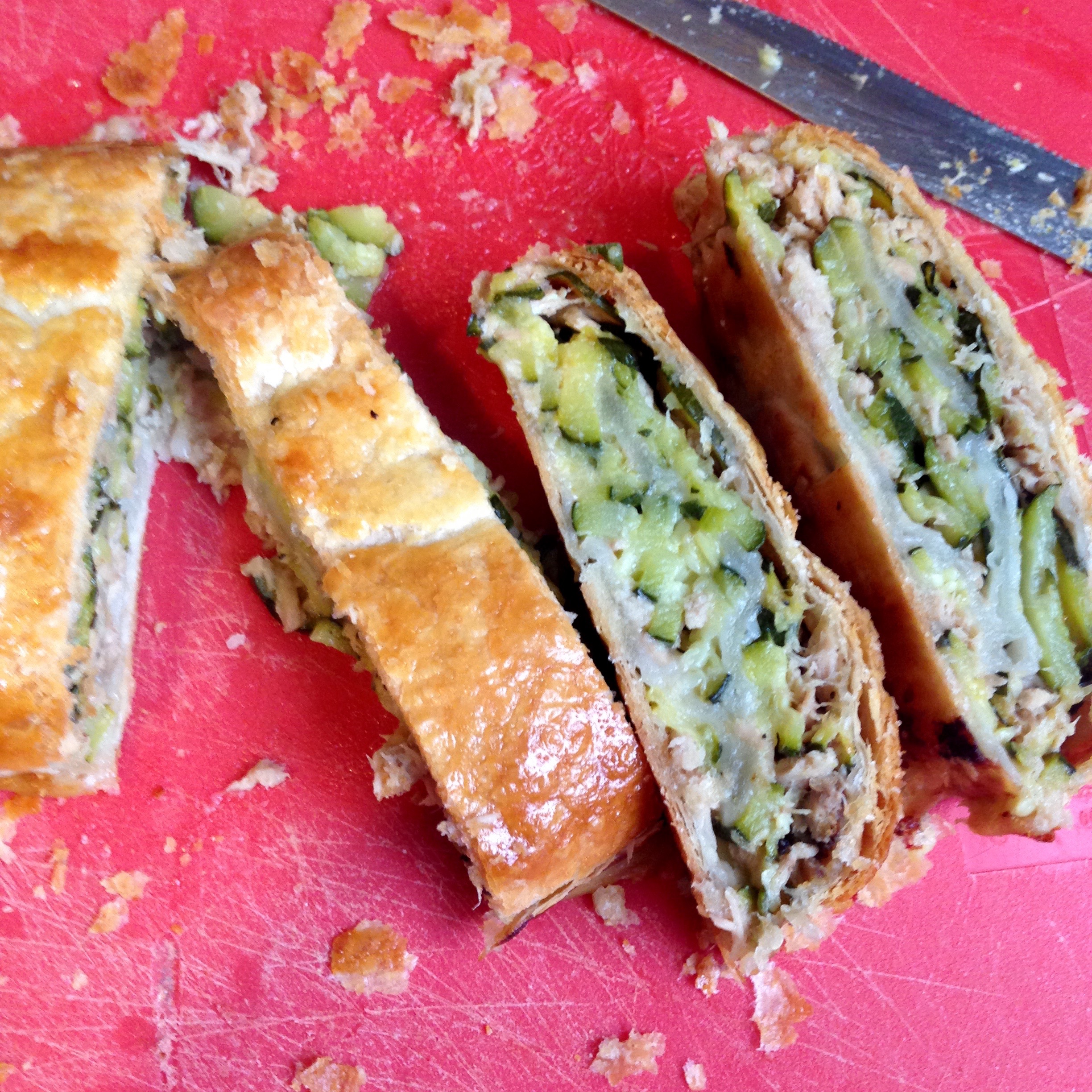 Strudel salato tonno e zucchine