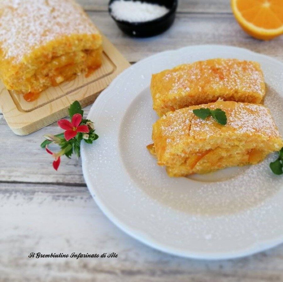 Strudel soffice alle carote e cocco
