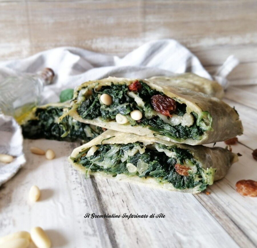 Strudel vegetariano con pasta fillo