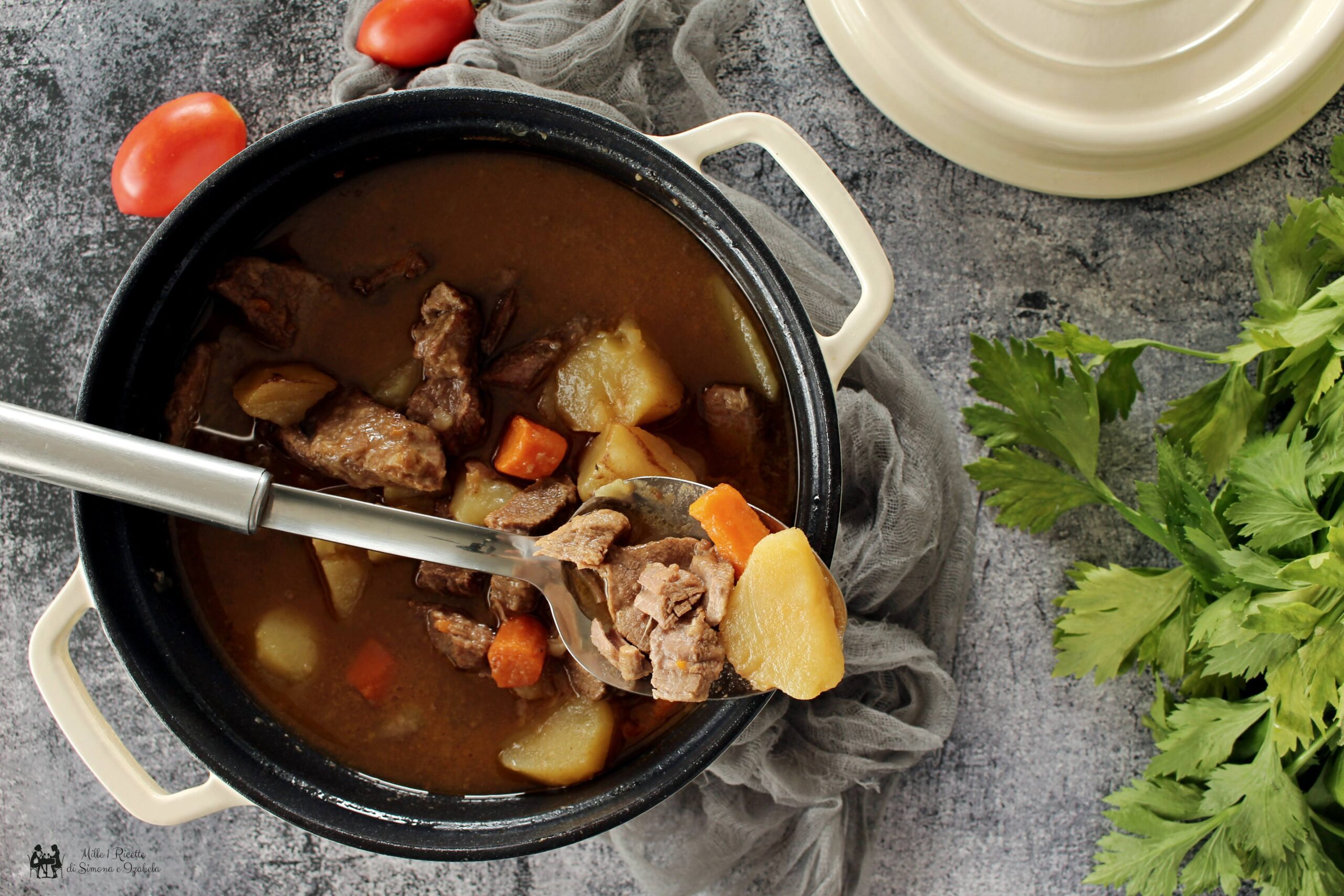 Stufato di manzo e verdure aromatico e tenerissimo