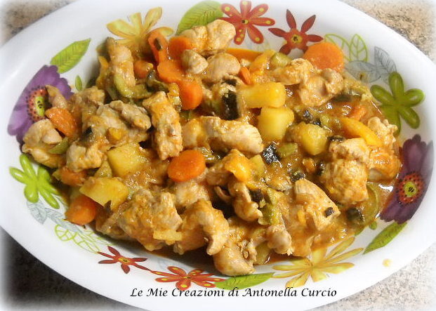 Stufato di tacchino alle verdure