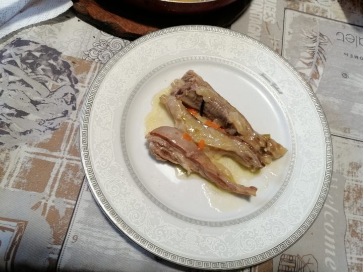 Stufato in bianco di pancia di castrato