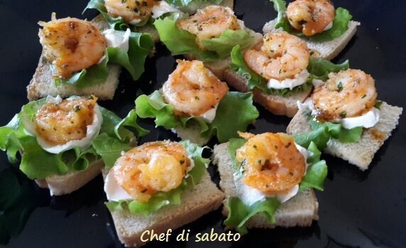 Stuzzichini con mazzancolle