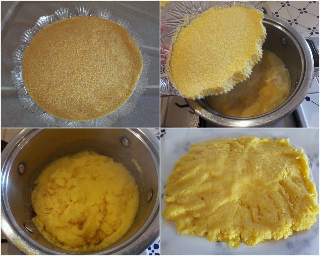 Stuzzichini  di polenta e funghi