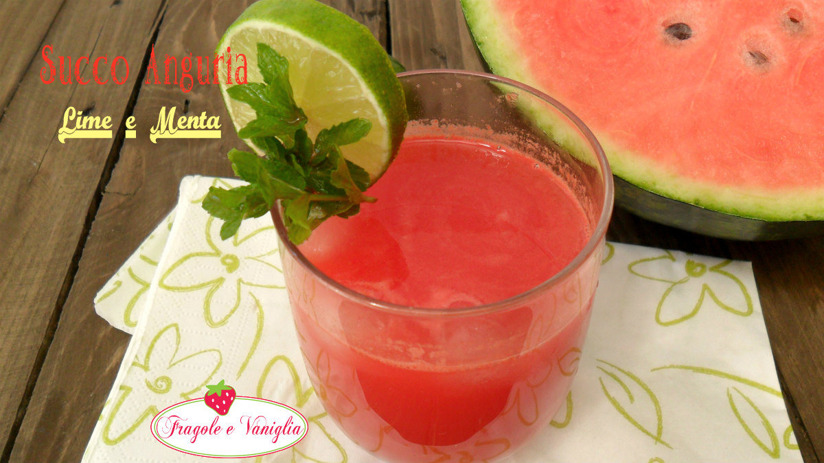 Succo anguria lime e menta