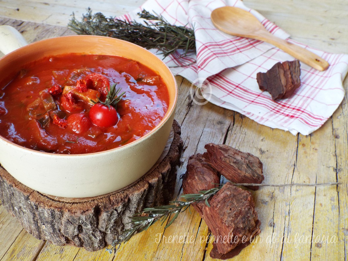Sugo di melanzane al pomodoro