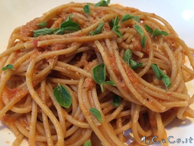 Sugo rosso al tonno con il cuco moulinex