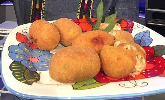 Suppli’ con mortadella, pistacchi e pannerone da la prova del cuoco
