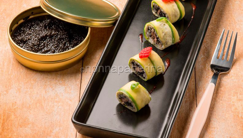 Sushi di caviale, tonno e zucchine: una delizia dal sapore intenso!