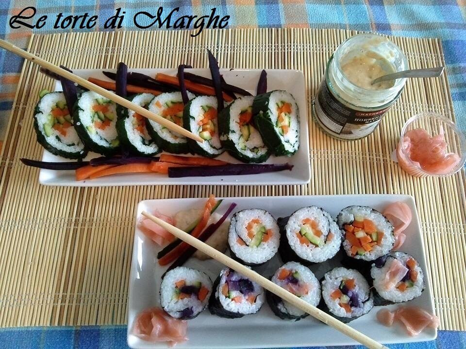 Sushi vegetariano ideale per vegani…..