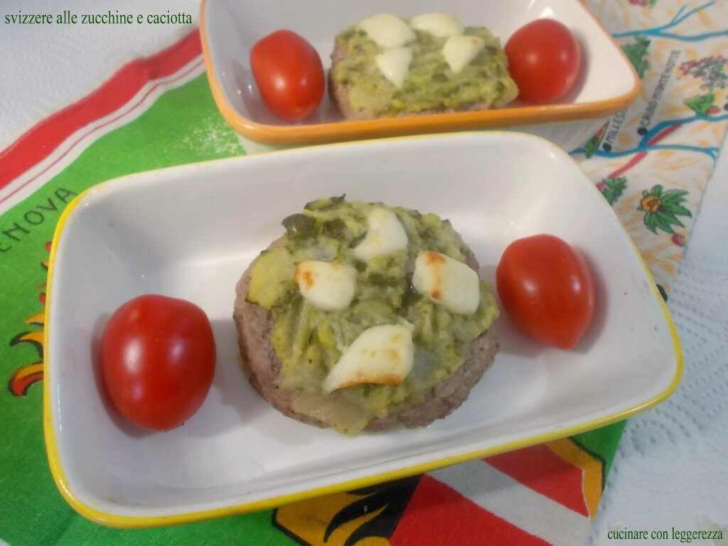 Svizzere alle zucchine e caciotta