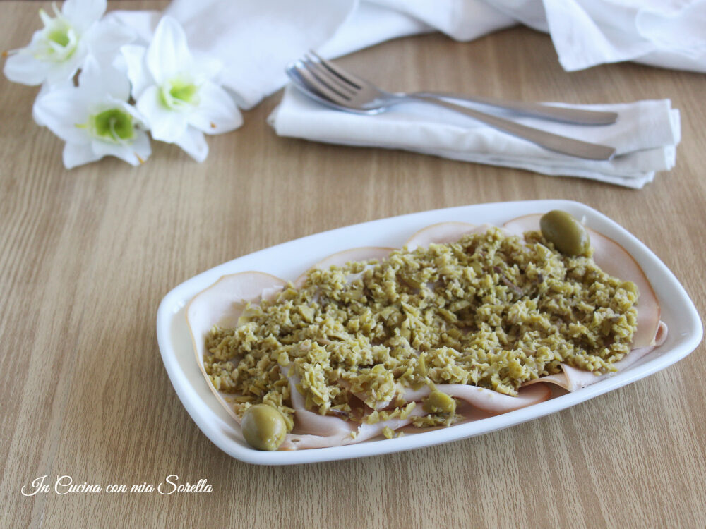 Tacchino con tapenade di olive verdi
