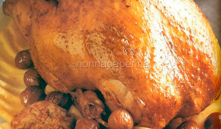Tacchino ripieno alle castagne