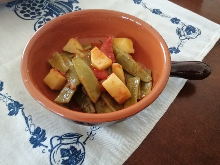 Taccole in umido con patate