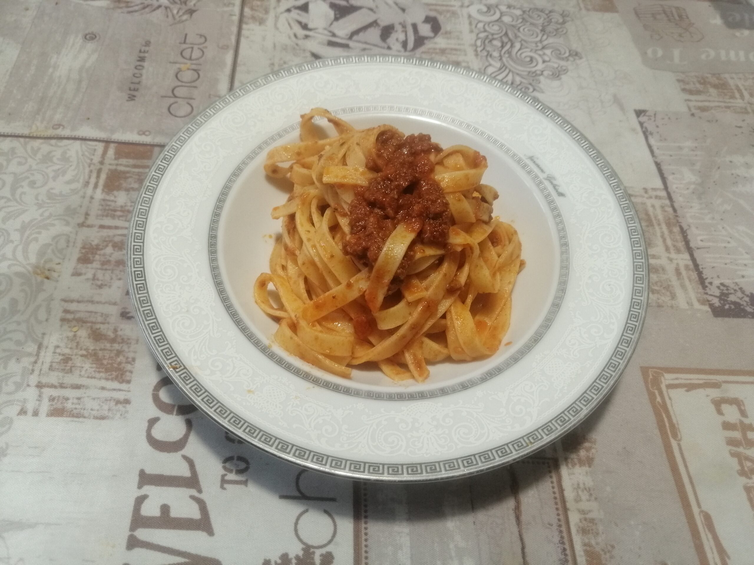 Tagliatelle al ragù di cinghiale