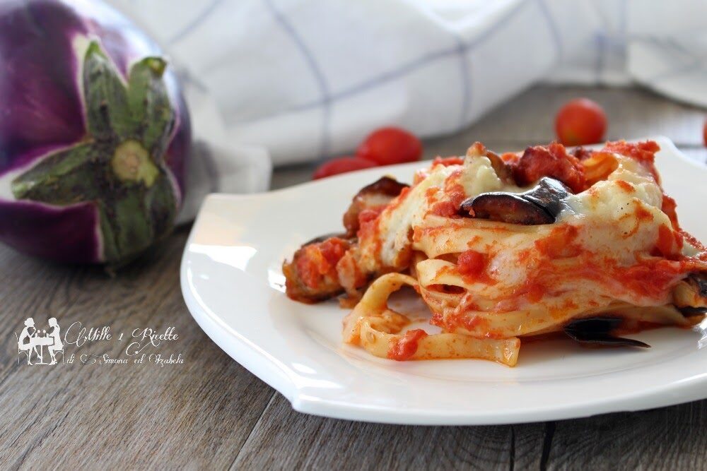 Tagliatelle alla “mia norma” a forno