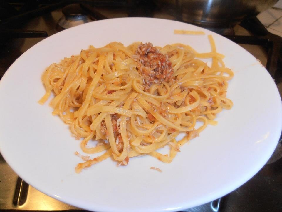 Tagliatelle alla polpa di granchio