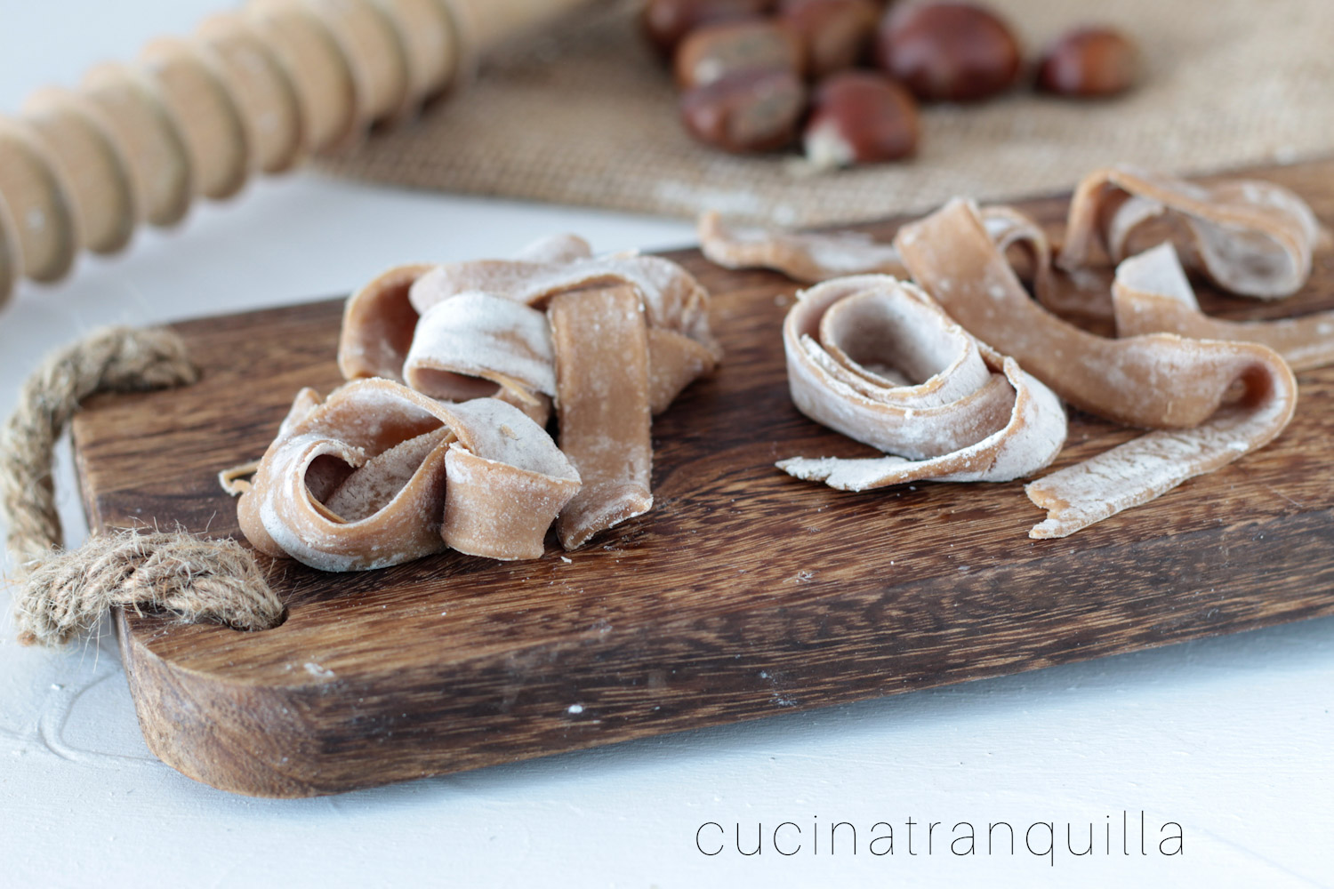 Tagliatelle con farina di castagne