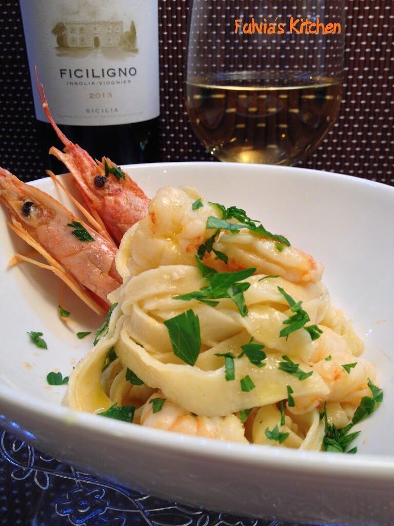 Tagliatelle con gamberoni e mazzancolle – ficiligno bagliodipianetto