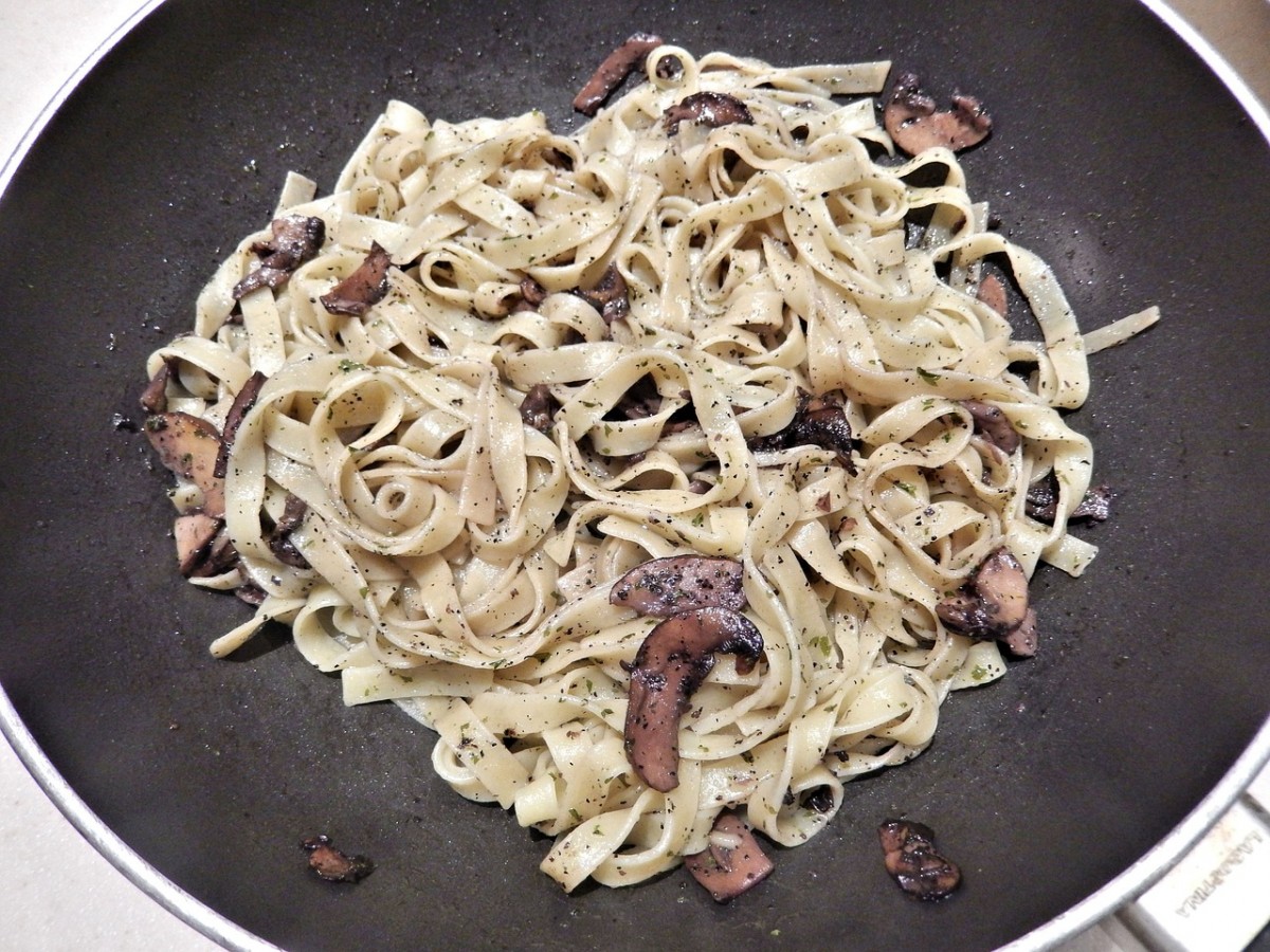 Tagliatelle con i funghi: ricetta