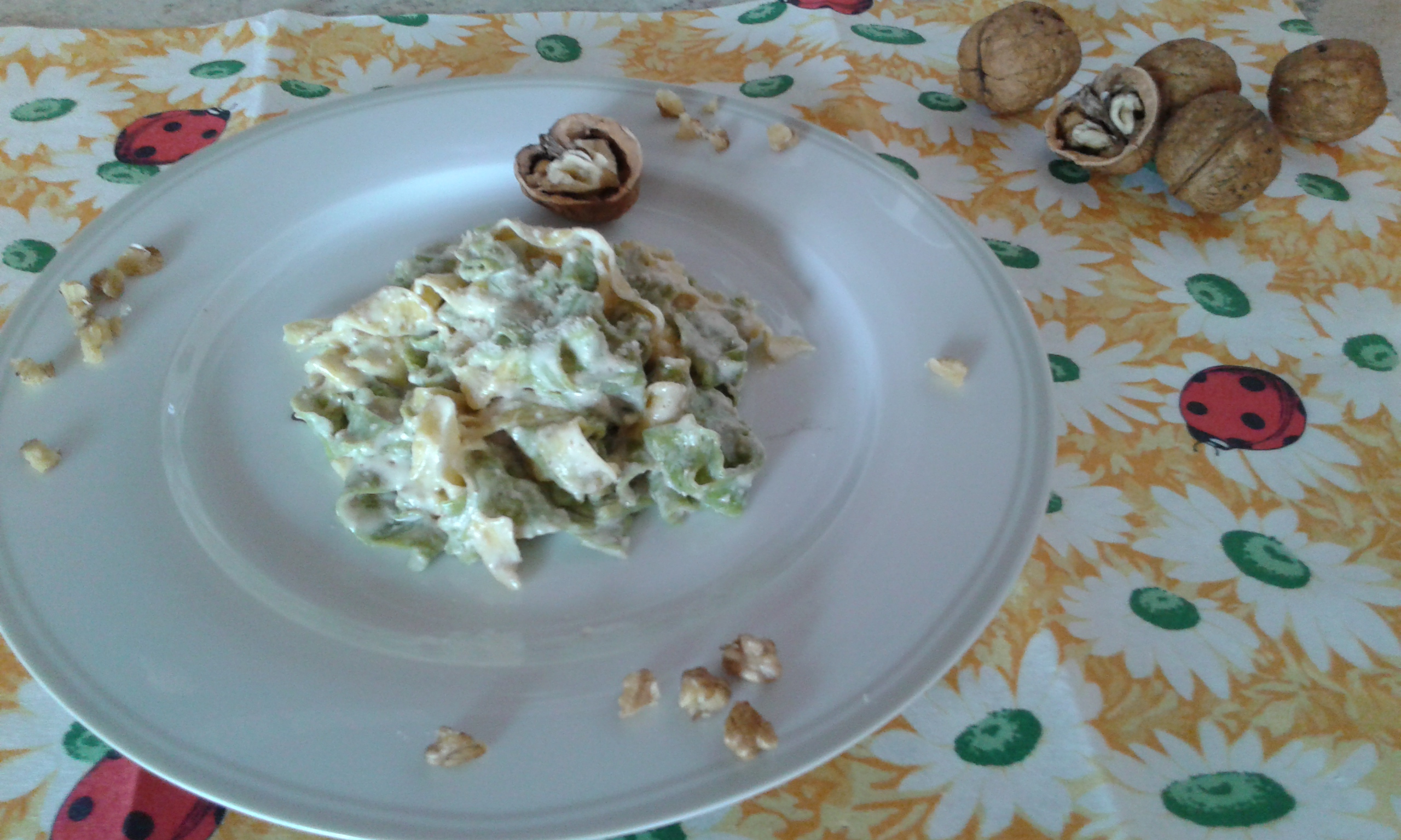 Tagliatelle con salsa alle noci