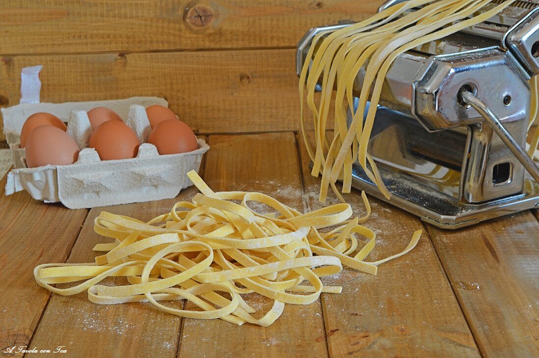 Tagliatelle di pasta all’uovo