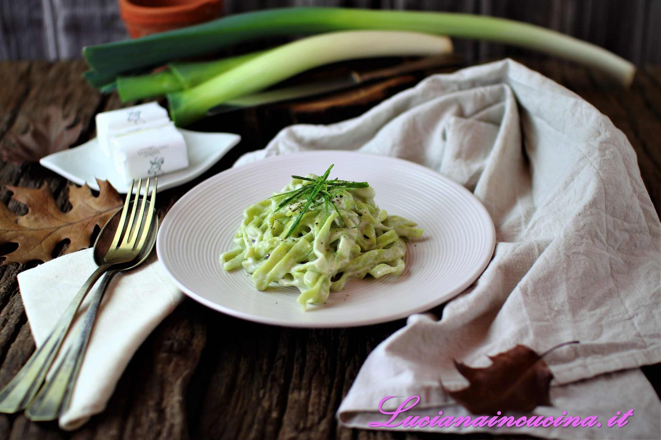 Tagliatelle di porri