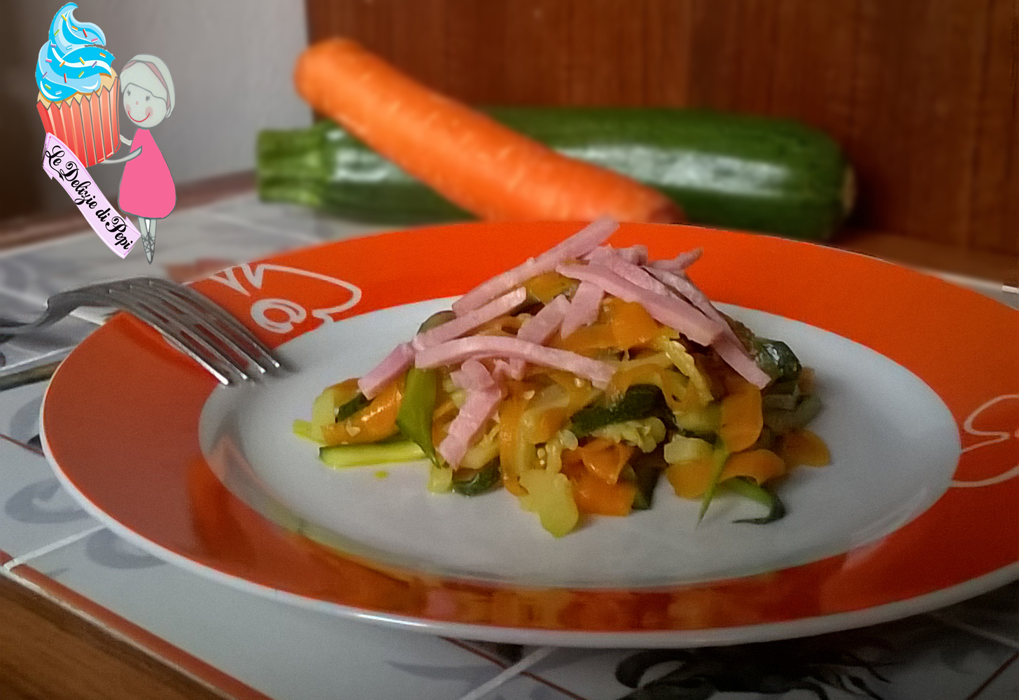 Tagliatelle di zucchine e carote