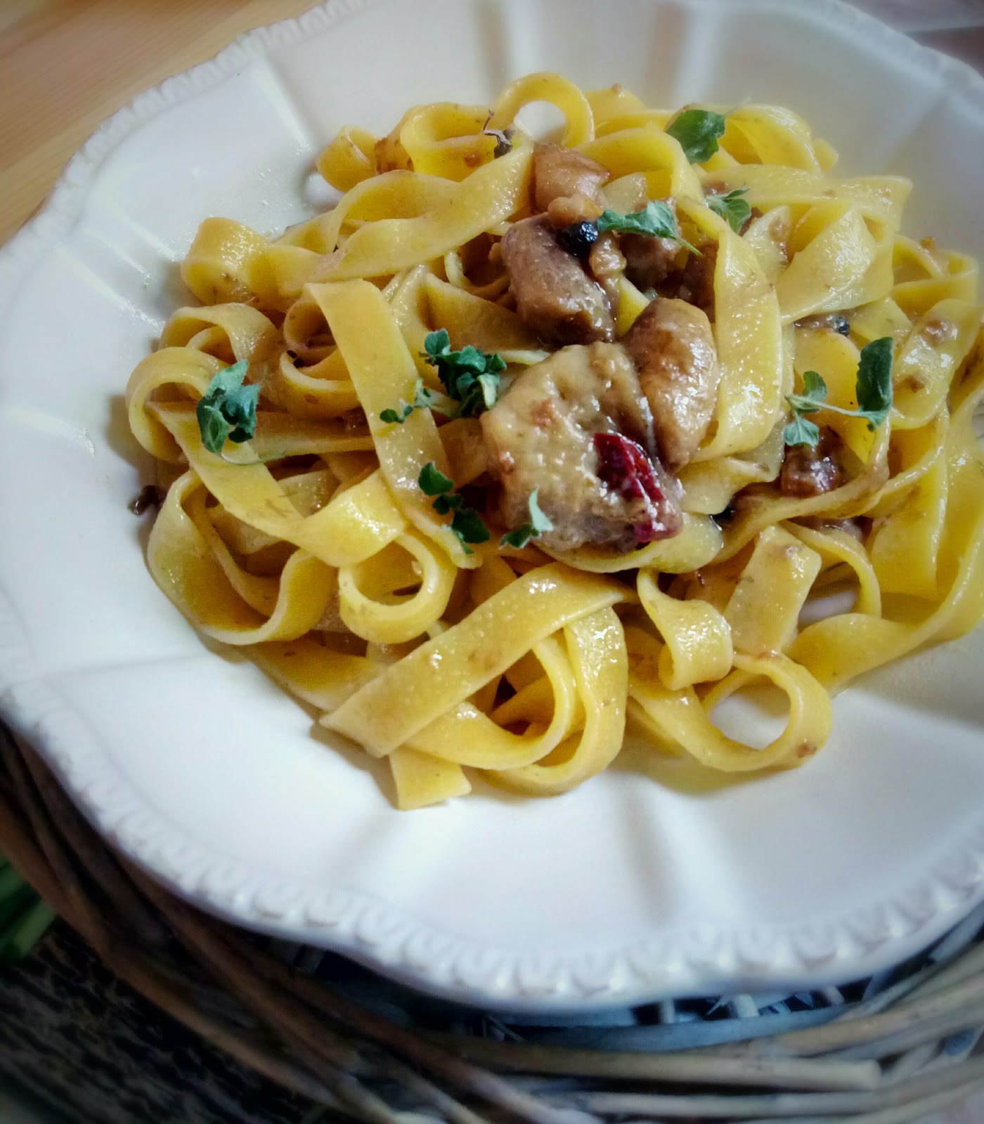 Tagliatelle funghi porcini e speck ,quelle della nonna !