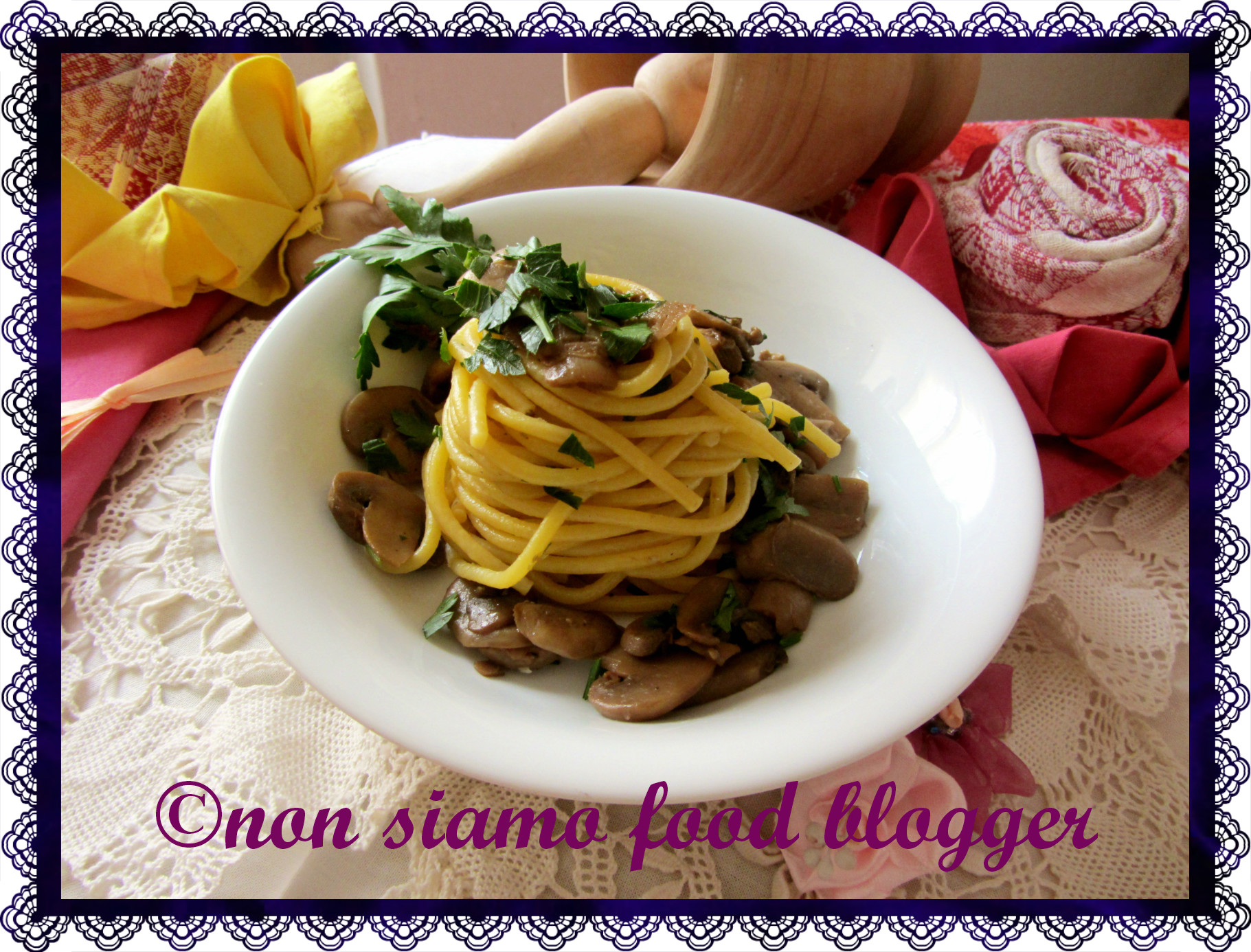 Tagliatelle o… Spaghetti alla chitarra ai funghi